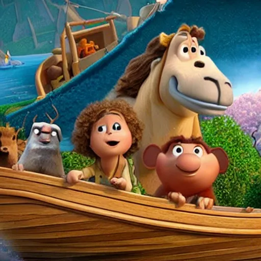 Image similar to Story of Noah's Ark as seen in Disney Pixar's Up (2009)