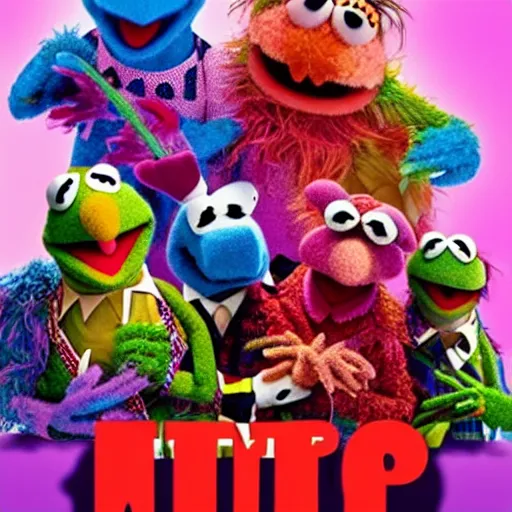 Image similar to Muppets doing drugs