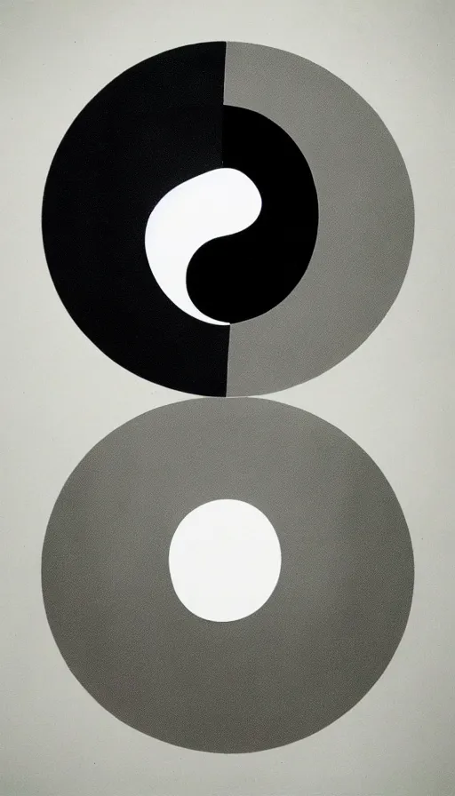 Image similar to Abstract representation of ying Yang concept, by schizophrenia patient