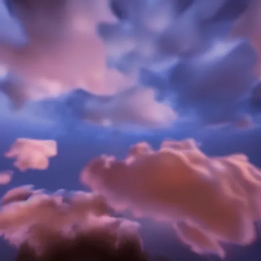 Prompt: multicolor clouds, volumetric lighting