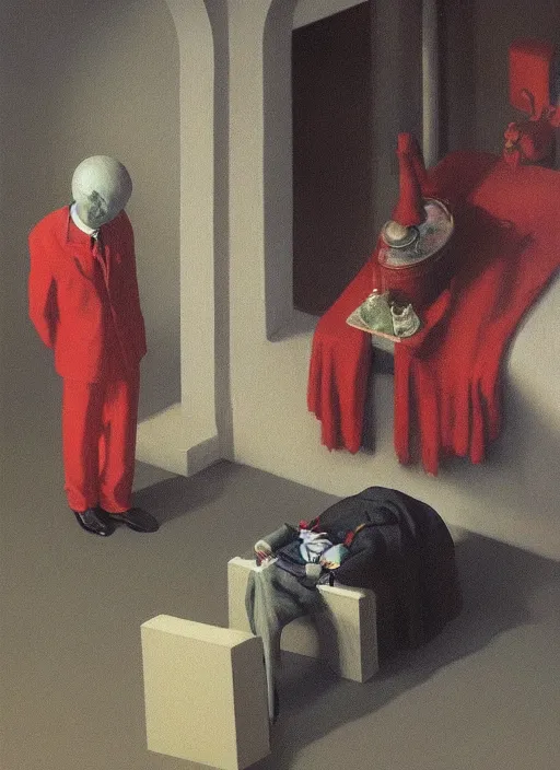 Image similar to clown at a funeral by Edward Hopper and James Gilleard, Zdzislaw Beksinski highly detailed