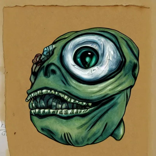 Image similar to photo of a nightmarish creepy disfigured horrific scary turtle with a nightmarishly haunted face