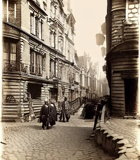 Image similar to high quality high detail photograph by by eugene atget, hd,