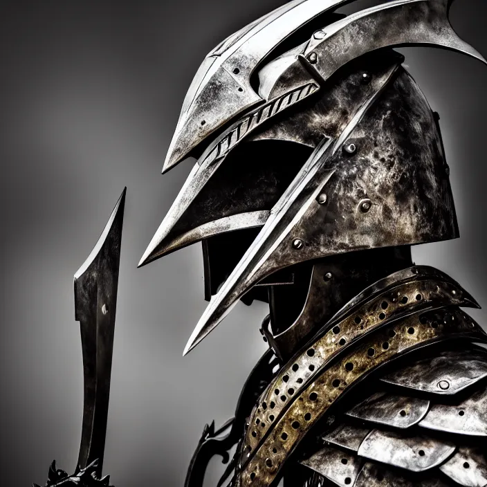 Prompt: photo of a warrior with metal crow themed armour, highly detailed, 4 k, hdr, smooth, sharp focus, high resolution, award - winning photo