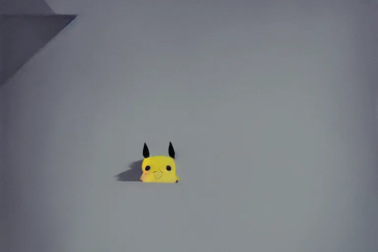 Prompt: pikachu, close up, artwork by tim eitel