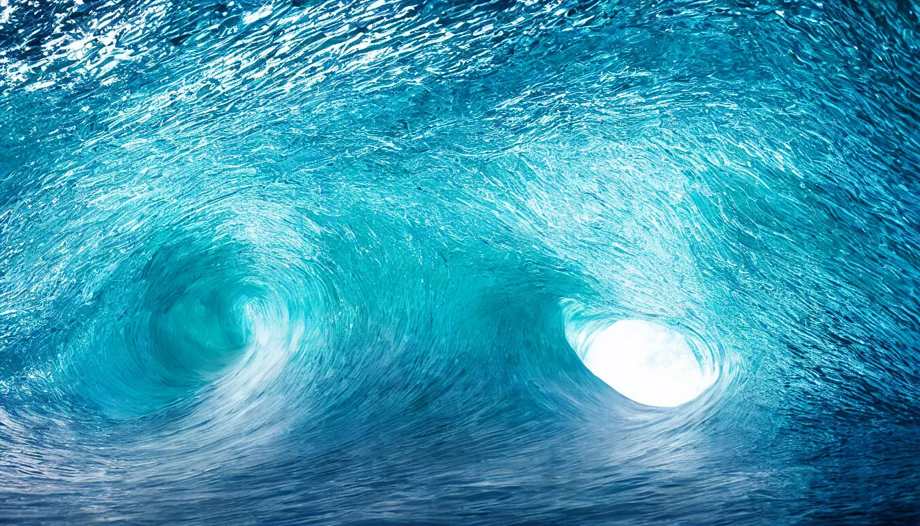 Image similar to inside ocean wave