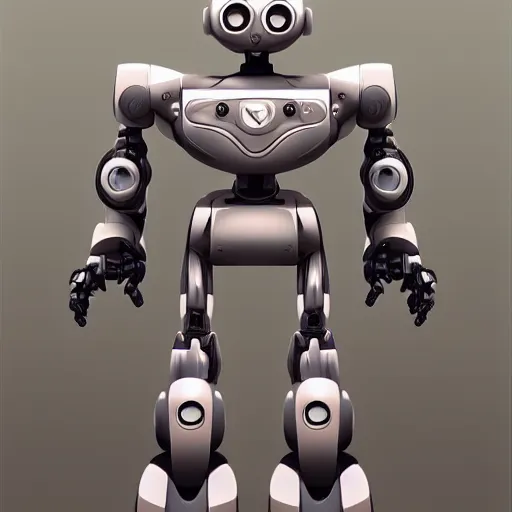 Prompt: a robot, trending on artstation