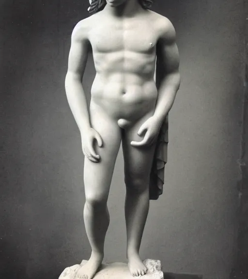 Image similar to photograph of antinous ( real human ), time travel,