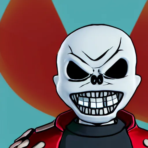Prompt: sans from undertale in fortnite