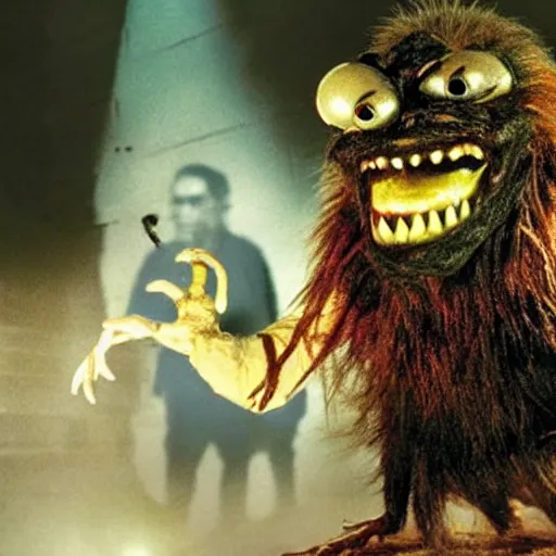 Image similar to b - grade horror film budget production a very strange creature rat fink