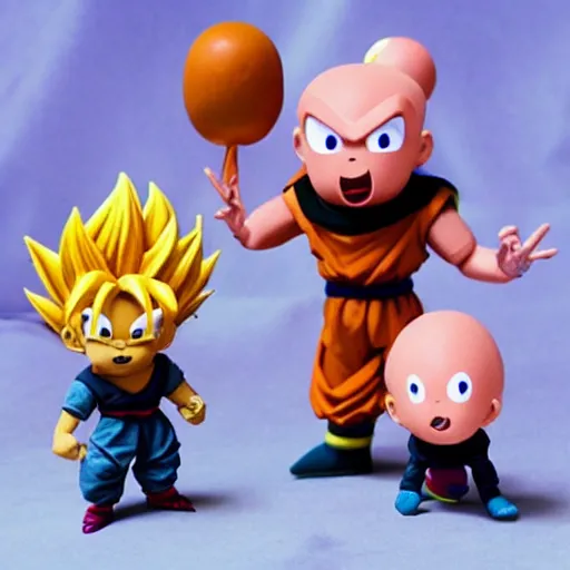 Image similar to claymation dragonball z