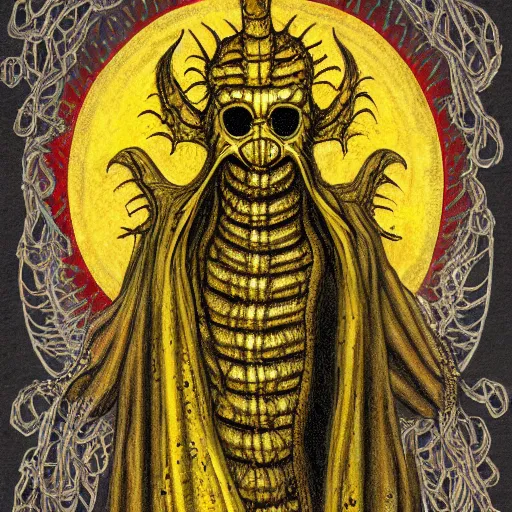 Prompt: Hastur the king in yellow, highly detailed, 4k, wymsical