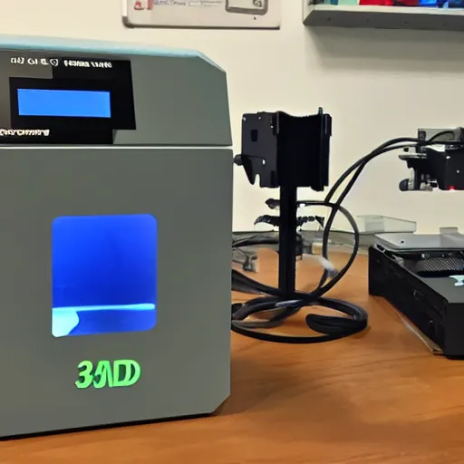 Prompt: 3 d printer 3 d printing a 3 d printer