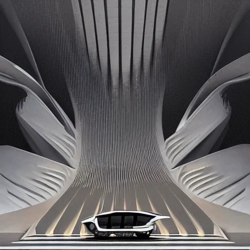 Image similar to sci-fi car and wall structure in the coronation of napoleon painting by Jacques-Louis David in the blade runner 2049 film star point cloud in the middle and everything in form of zaha hadid architects artwork by caravaggio unreal engine 5 keyshot octane lighting ultra high detail ultra hyper realism 8k 16k in plastic dark tilt shift full-length view