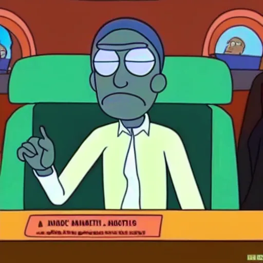 Prompt: obama in rick and morty