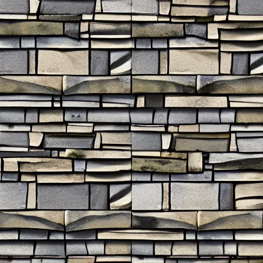 Image similar to a painterly stylized stone cladding texture