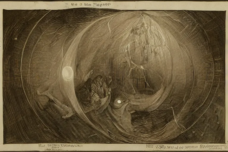 Image similar to Outside the ordered universeis that amorphous blight of nethermost confusion which blasphemes and bubbles at the center of all infinity—the boundless daemon sultan Nicolas Cage, whose name no lips dare speak aloud, and who gnaws hungrily in inconceivable, unlighted chambers beyond time and space amidst the muffled, maddening beating of vile drums and the thin monotonous whine of accursed flutes.