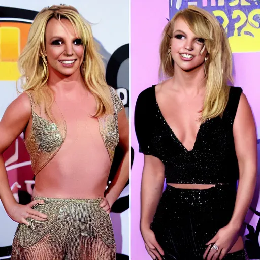 Image similar to an album cover for Britney Spears and Taylor Swift