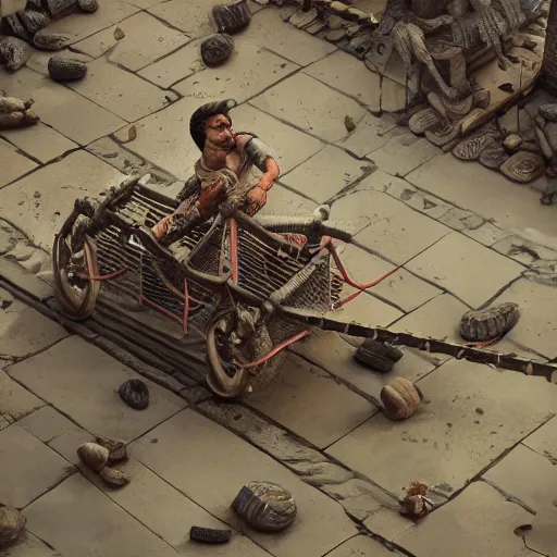 Image similar to Rats invade Ancient Rome with catapults, intricate artwork by Tooth Wu and wlop and beeple, octane render, hyper realism, 8k @Zireael [AI Picture & Banner]