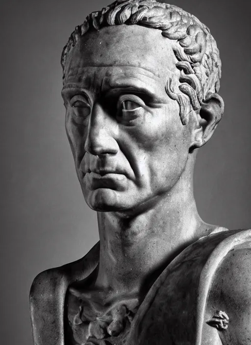 Image similar to a full portrait photo of julius caesar, f / 2 2, 3 5 mm, 2 7 0 0 k, lighting, perfect faces, award winning photography.