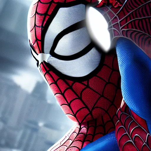 Image similar to characters portrait of Spiderman merged with MoonKnight, merged, 4k, highly detailed, cinematic lighting