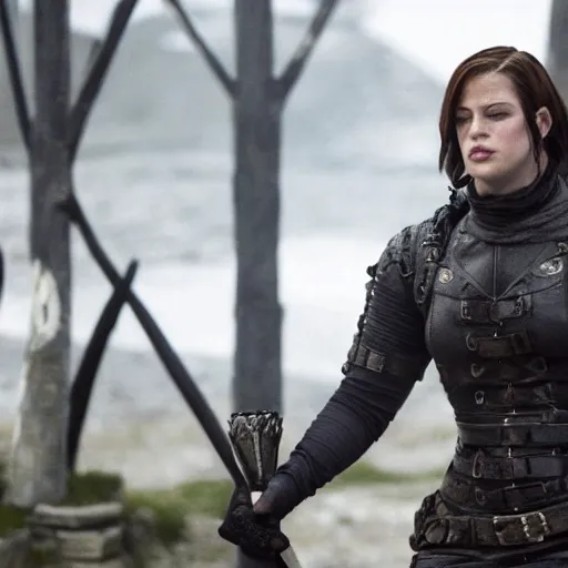 Image similar to a still of ashley graham from resident evil 4 in game of thrones ( 2 0 1 1 )