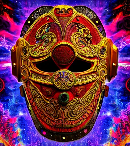 Image similar to pyrography of a fantasycore glitchcore luchador mask. intricate abstract. intricate artwork. celestial. prismatic, by Josephine Wall, disney, pixar. octane render, CGSociety very coherent symmetrical artwork. cinematic, hyper realism, high detail, octane render, 8k, holographic accents