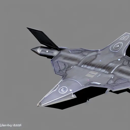 Image similar to a mechanized bird with wings spread out, gunmetal grey, very symmetrical, orthographic view, top down view, bottom view, side view, blueprints, mecha, lockheed martin f - 3 5 lightning ii, fighter jet, cybernetic, robotic, highly detailed, artstation, autodesk maya, super realistic, unreal engine