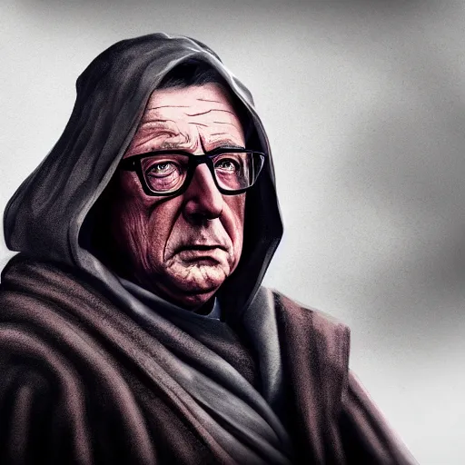 Image similar to Jean-Claude Juncker as a sith lord, post-apocalyptic, Munich, wlop, artstation