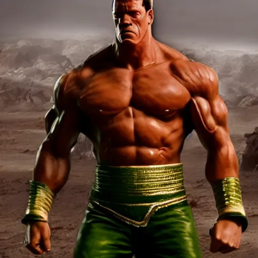 Image similar to john cena as jagi in fist of the north star, 4 k