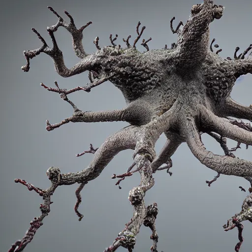 Image similar to army of neuron dendritic monster, t - pose, hyperrealistic, hyperdetailed, vray, 5 5 mm