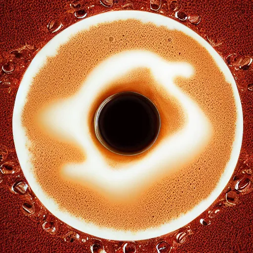 Image similar to coffee foam fractal, photograph
