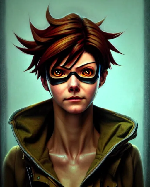 video game characters, Overwatch, Tracer (Overwatch), drawing, fan art