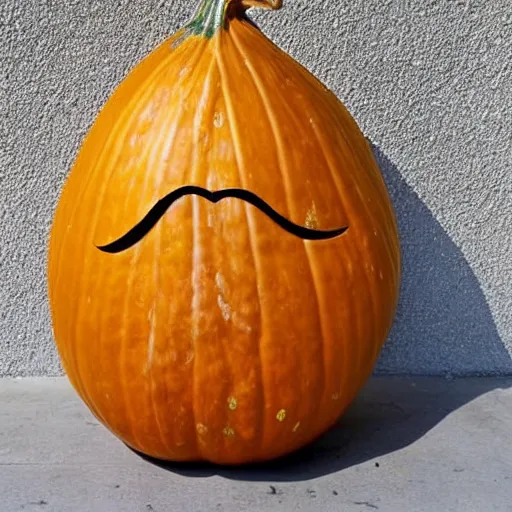 Image similar to a gourd shaped to look like the face of amber heard intercross hybrid mix