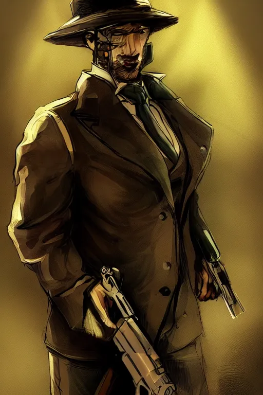 Image similar to rabbit as a hitman, dynamic lighting, fantasy concept art, trending on art station, stunning visuals, creative, cinematic, ultra detailed, comic strip style