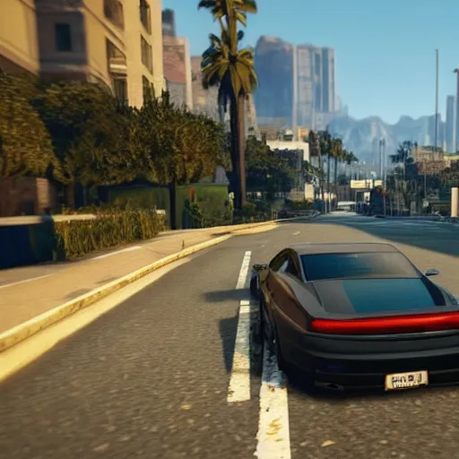 Prompt: gameplay footage of gta 6 photo realistic graphics rtx on