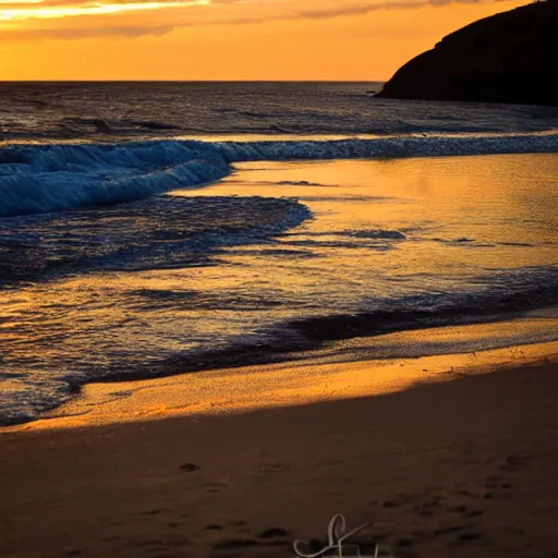 Prompt: raistones sitting on a beach during a sunset, beautiful scenery, calm, Canon EOS, Slow shutter