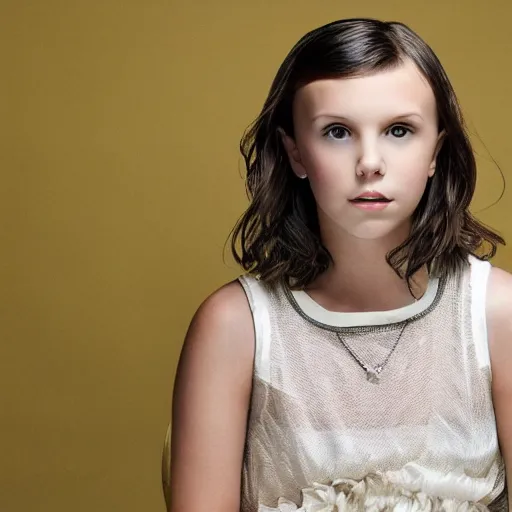 Image similar to photoshoot of Millie Bobby Brown