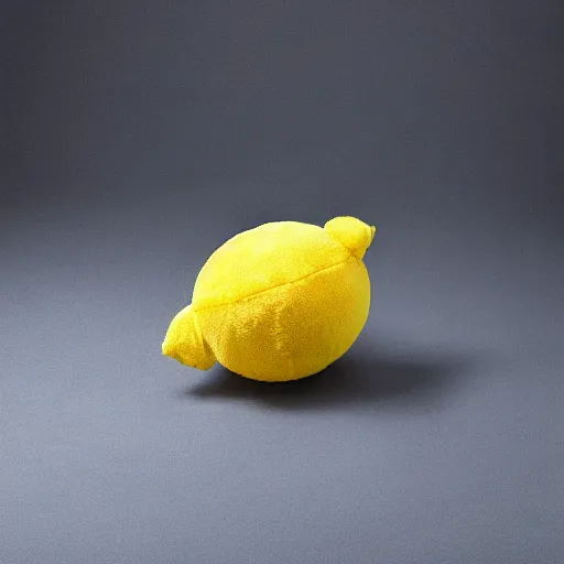 Image similar to lemon plush toy, photo