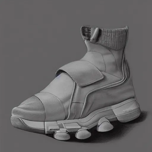 Image similar to balenciaga sneakers on gradient background, ultra rendered extreme realism and detail 8 k, highly detailed, realistic, refined, bautiful, fine art photography, hyper realistic, in the style of greg rutkowski, by artgerm, by gustave dore, by marco turini, photorealistic, elegant, sharp focus, majestic, award winning picture, intricate, artstation,