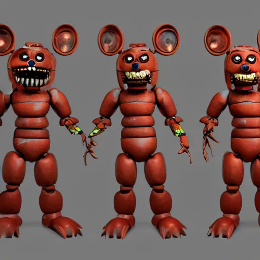 Image similar to horror animatronic from fnaf, by wlop, 8 k, super detailed, octane render, vfx, super realistic, unreal engine 5