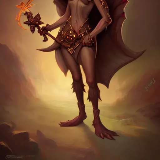 Prompt: anthropomorphic Imp, , cute and adorable, pretty, beautiful, DnD character art portrait, matte fantasy painting, DeviantArt Artstation, by Jason Felix by Steve Argyle by Tyler Jacobson by Peter Mohrbacher, cinema