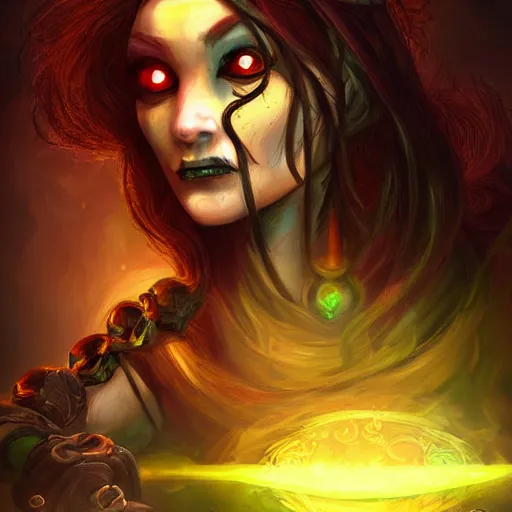 Image similar to snake-face lady, snake-face lady, snake-face lady, epic fantasy digital art, fantasy style art, fantasy hearthstone art style