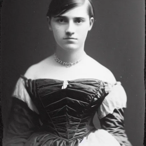 Image similar to clear photography of a beautiful and teenaged princess, circa 1 8 6 1