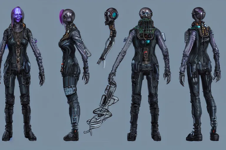 35+ Cool Cyberpunk Character Concept Art, Inspiration & Design