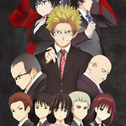 Prompt: anime mafia man, by tomoyuki yamasaki, ufotable and madhouse