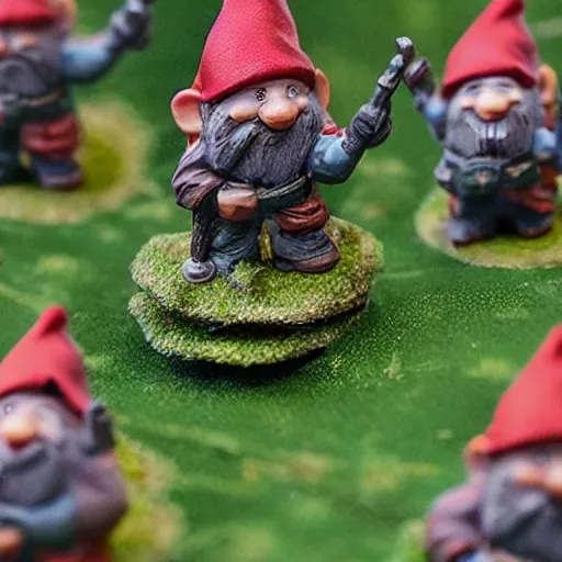 Prompt: gnome paratroopers landing in the coniferous forest, hyper detailed photo with insane depth of field effect