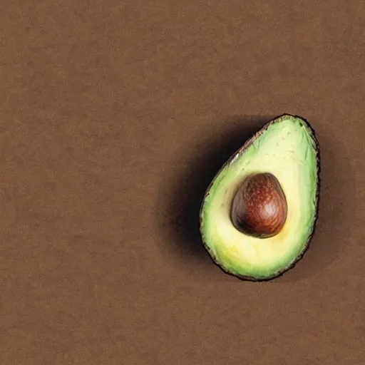 Image similar to avocado being stolen, paleolithic cave painting