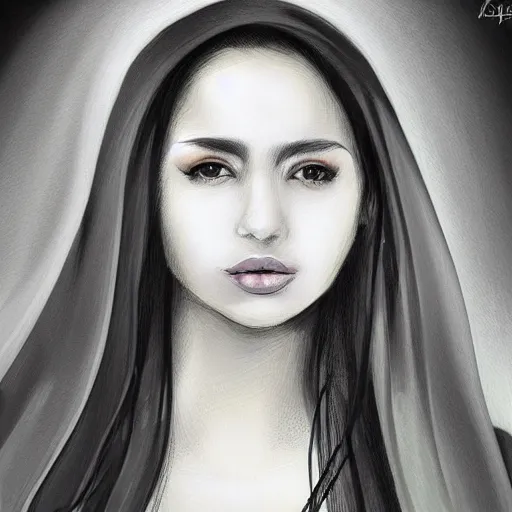 Prompt: female portraits by ahmed aldoori, artwalshy