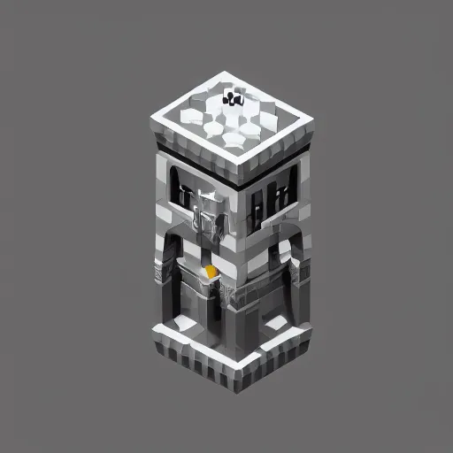 Image similar to a spooky ghost. isometric, voxels, game art.